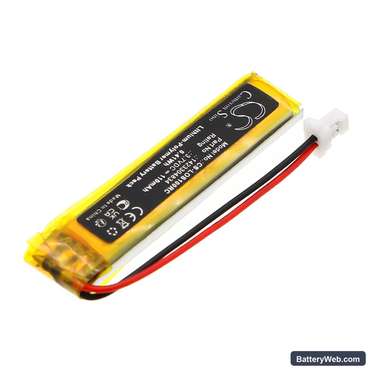 Logitech Spotlight Presentation Remote Replacement Battery, 3.7V, 110mAh, Li-Polymer 2