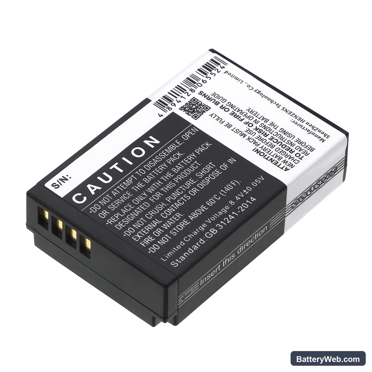 Canon EOS 100D Replacement Battery, 7.4V, 820mAh, Li-ion 3
