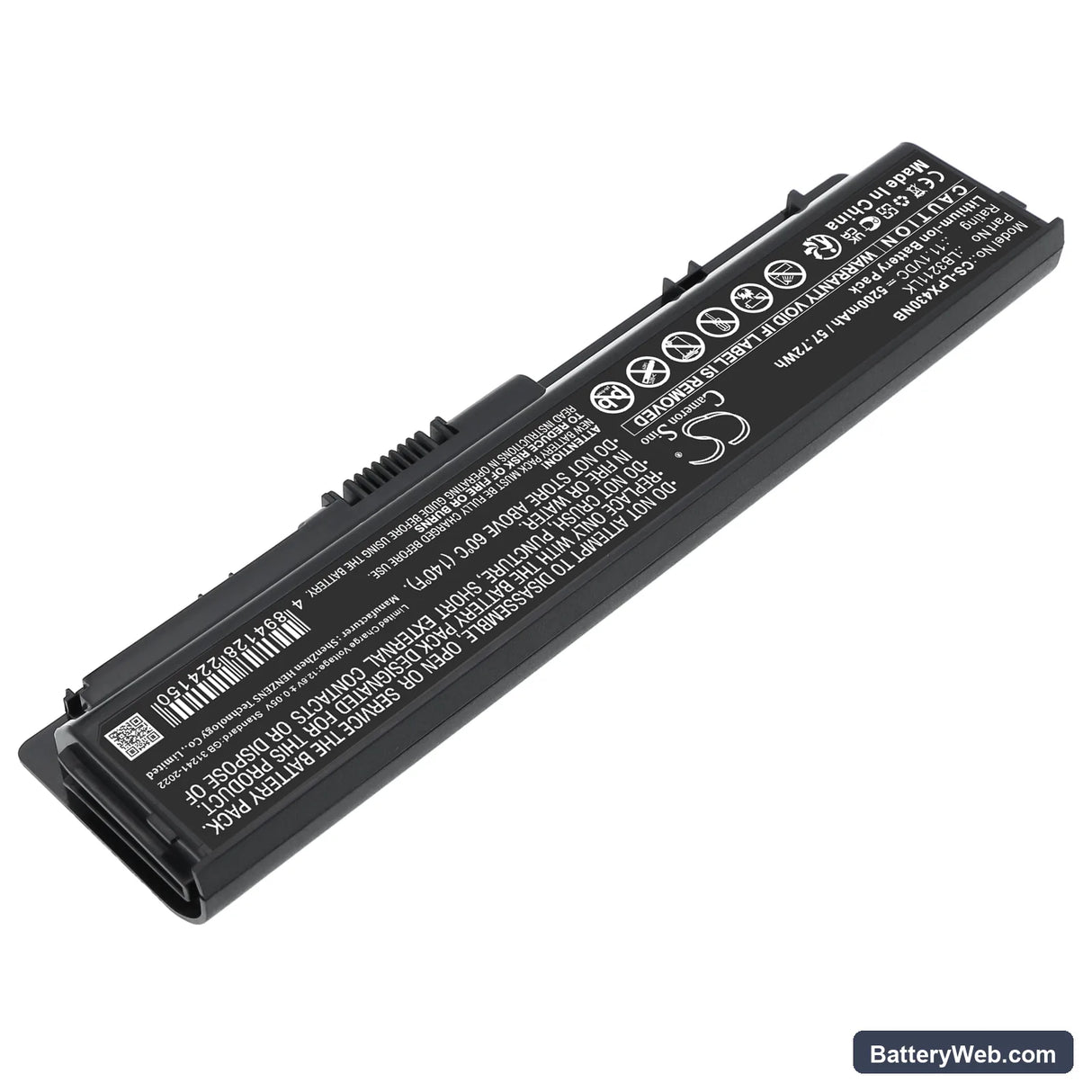 LG P430 Replacement Battery, 11.1V, 5200mAh, Li-ion 2
