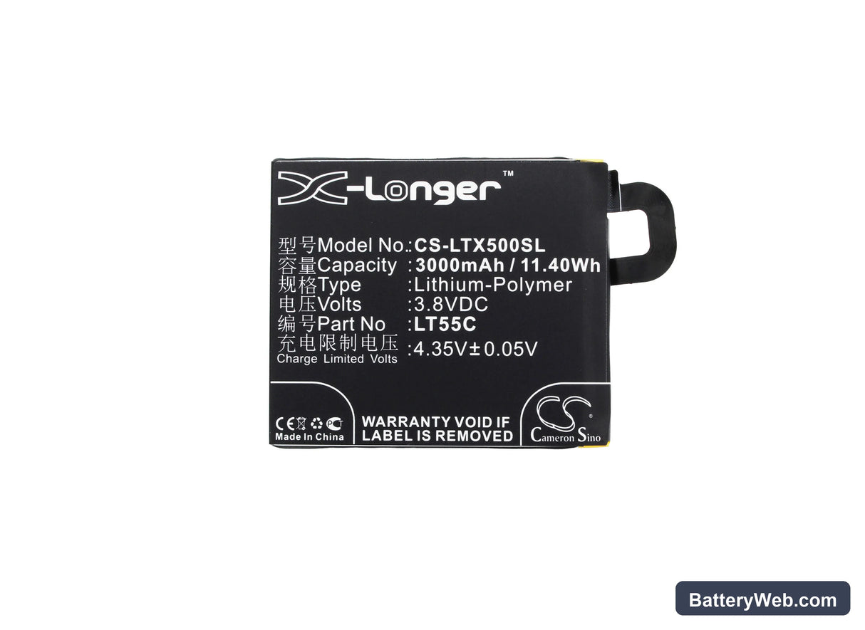 LeEco Le1s Replacement Battery, 3.8V, 3000mAh, Li-Polymer 5