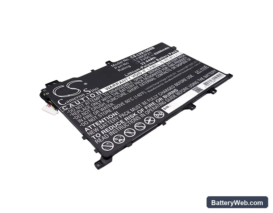Lenovo Ideapad A10 Replacement Battery, 3.7V, 6200mAh, Li-Polymer 1