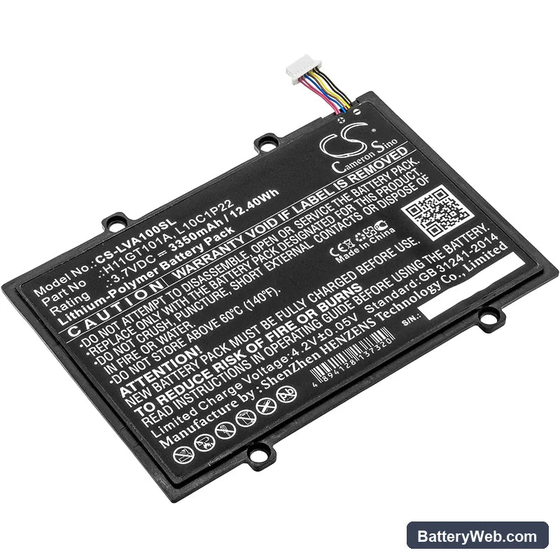 Lenovo Idepad A1 Replacement Battery, 3.7V, 3350mAh, Li-Polymer 1