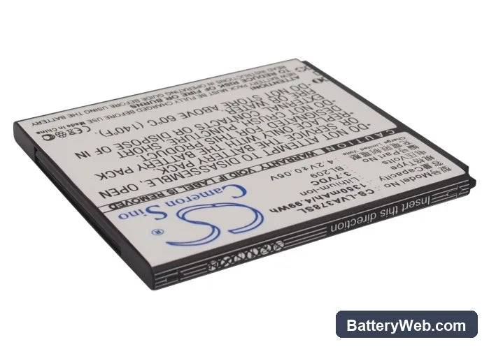 Lenovo A706 Replacement Battery, 3.7V, 1350mAh, Li-ion 2