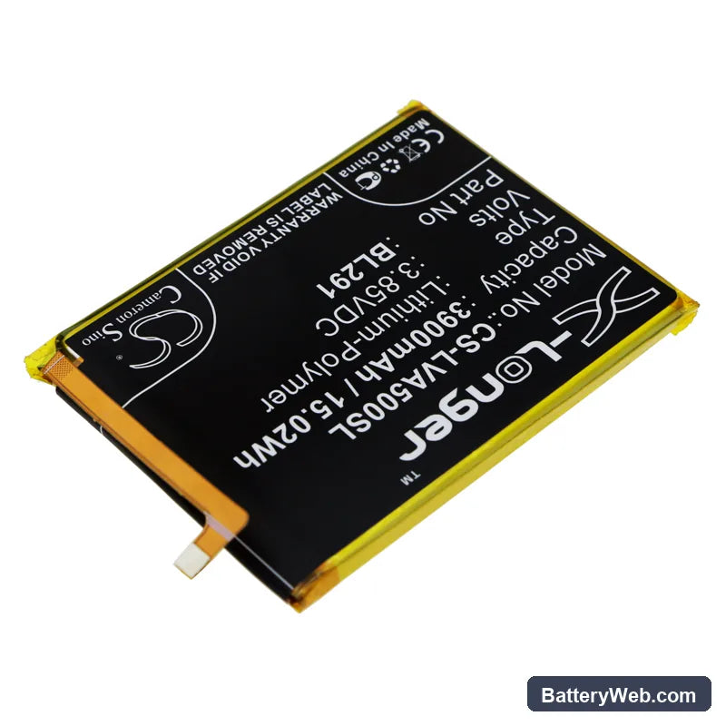Lenovo A5 Replacement Battery, 3.85V, 3900mAh, Li-Polymer 2