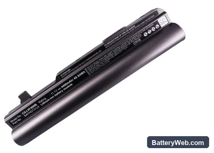 Lenovo F40 Replacement Battery, 11.1V, 4400mAh, Li-ion 5