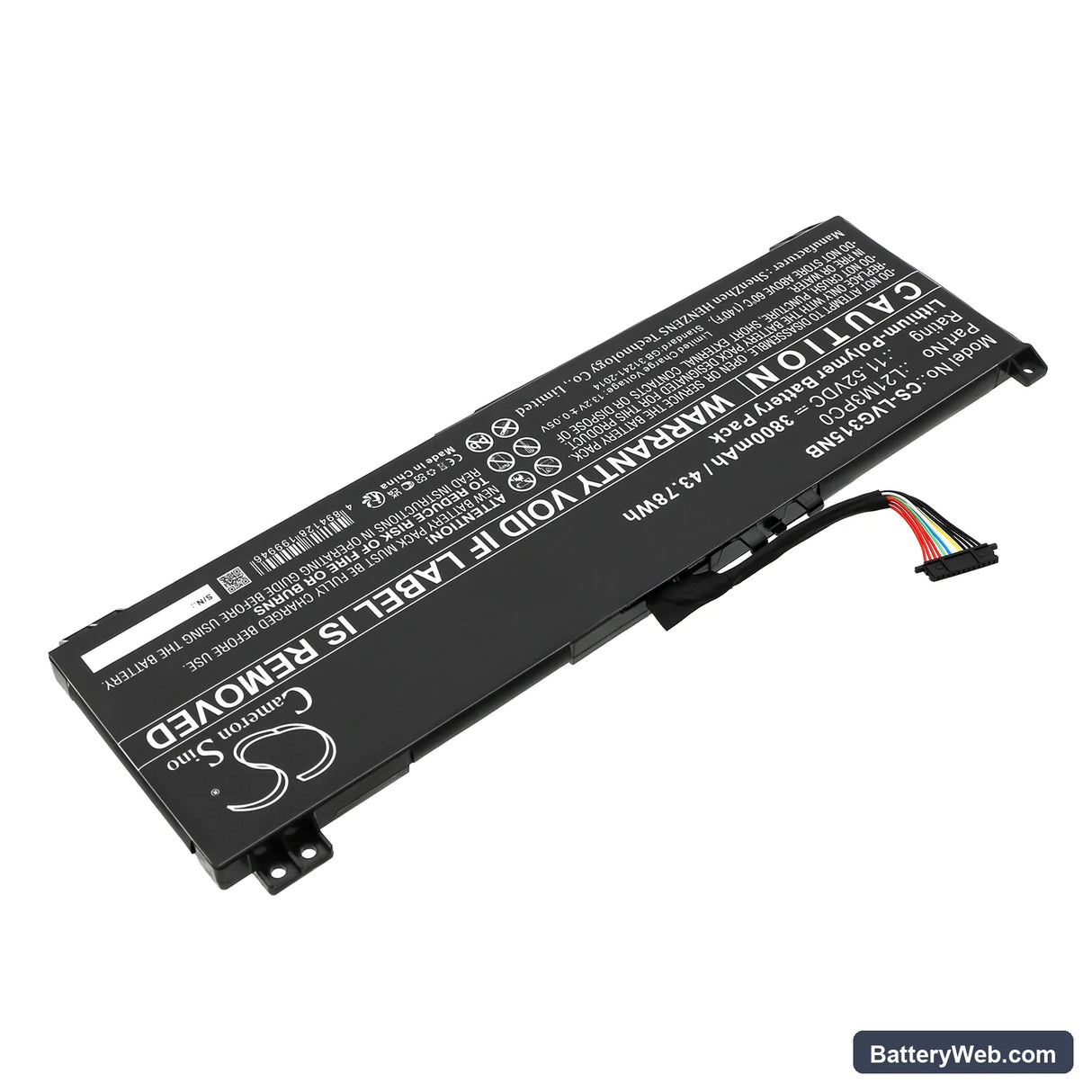 Lenovo IdeaPad Gaming 3 15ARH7 82SB0071TA Replacement Battery, 11.52V, 3800mAh, Li-Polymer 2