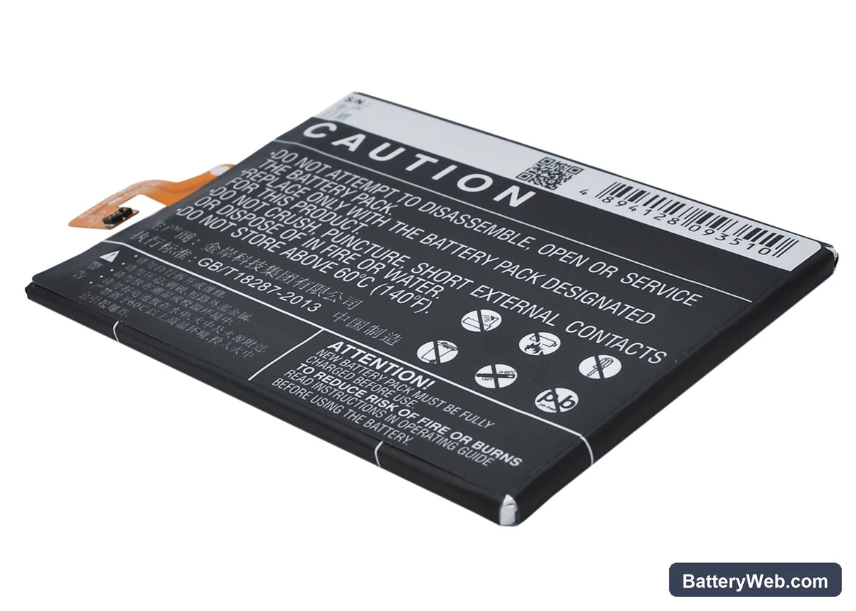 Lenovo K920 Replacement Battery, 3.8V, 4000mAh, Li-Polymer 3