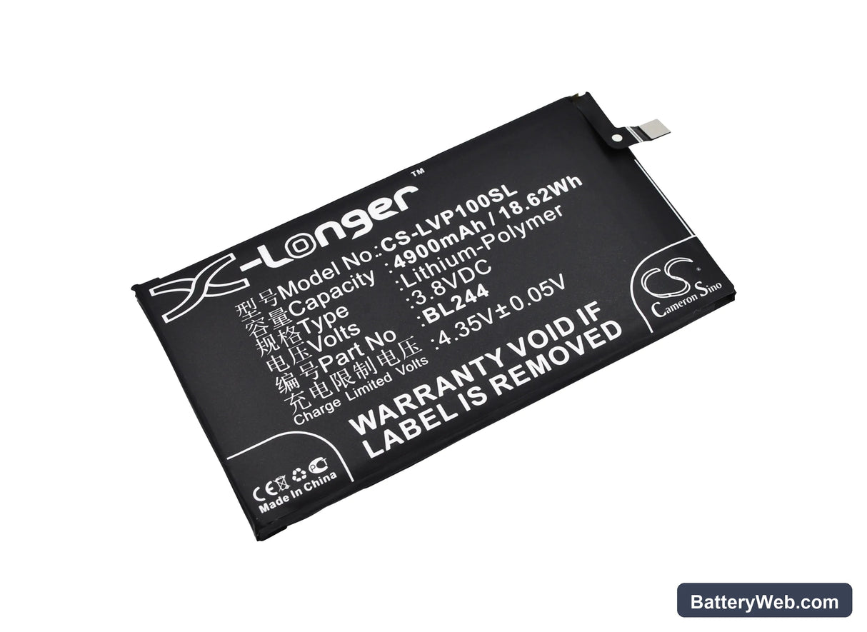 Lenovo Vibe P1 Replacement Battery, 3.8V, 4900mAh, Li-Polymer 1