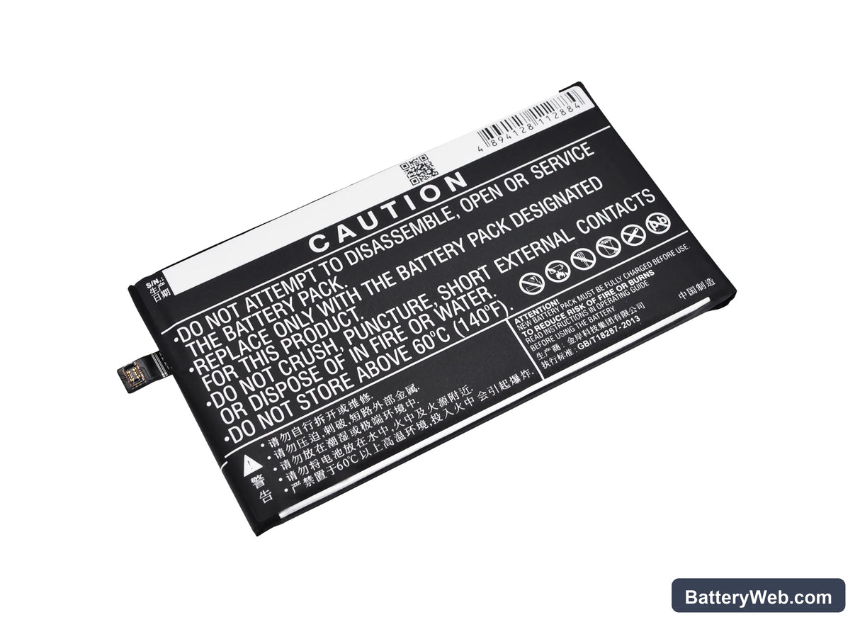 Lenovo Vibe P1 Replacement Battery, 3.8V, 4900mAh, Li-Polymer 3