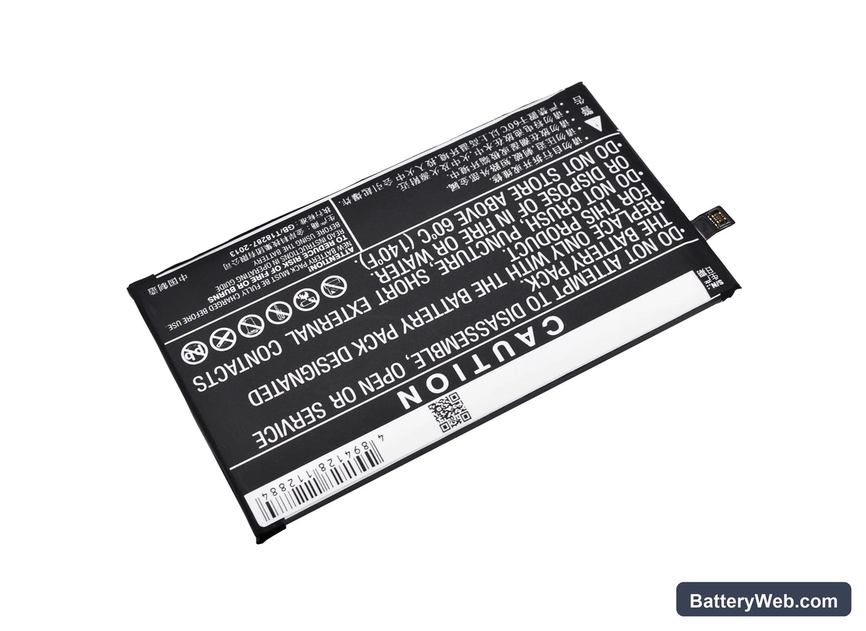 Lenovo Vibe P1 Replacement Battery, 3.8V, 4900mAh, Li-Polymer 4
