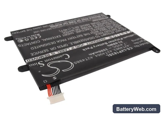 Lenovo ThinkPad 1838 Replacement Battery, 7.4V, 3200mAh, Li-Polymer 2
