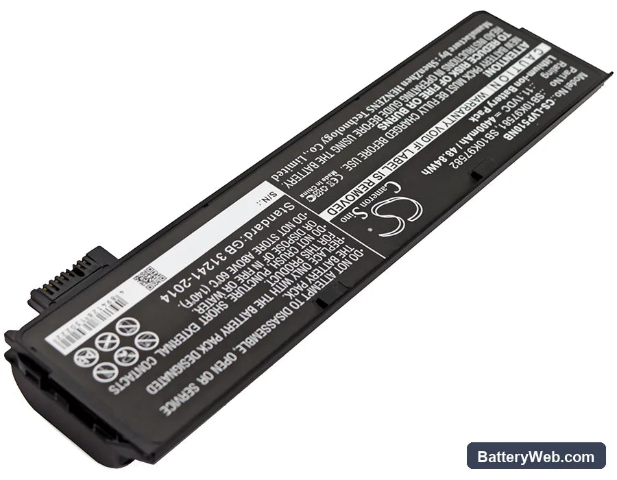Lenovo Thinkpad P51S Replacement Battery, 11.1V, 4400mAh, Li-ion 2