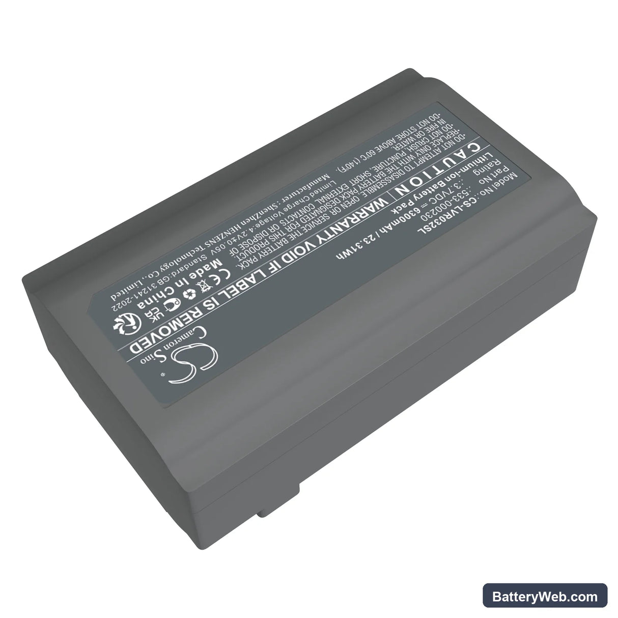 Logi VR0032 Video Conferencing Camera and Remote Replacement Battery, 3.7V, 6300mAh, Li-ion 2