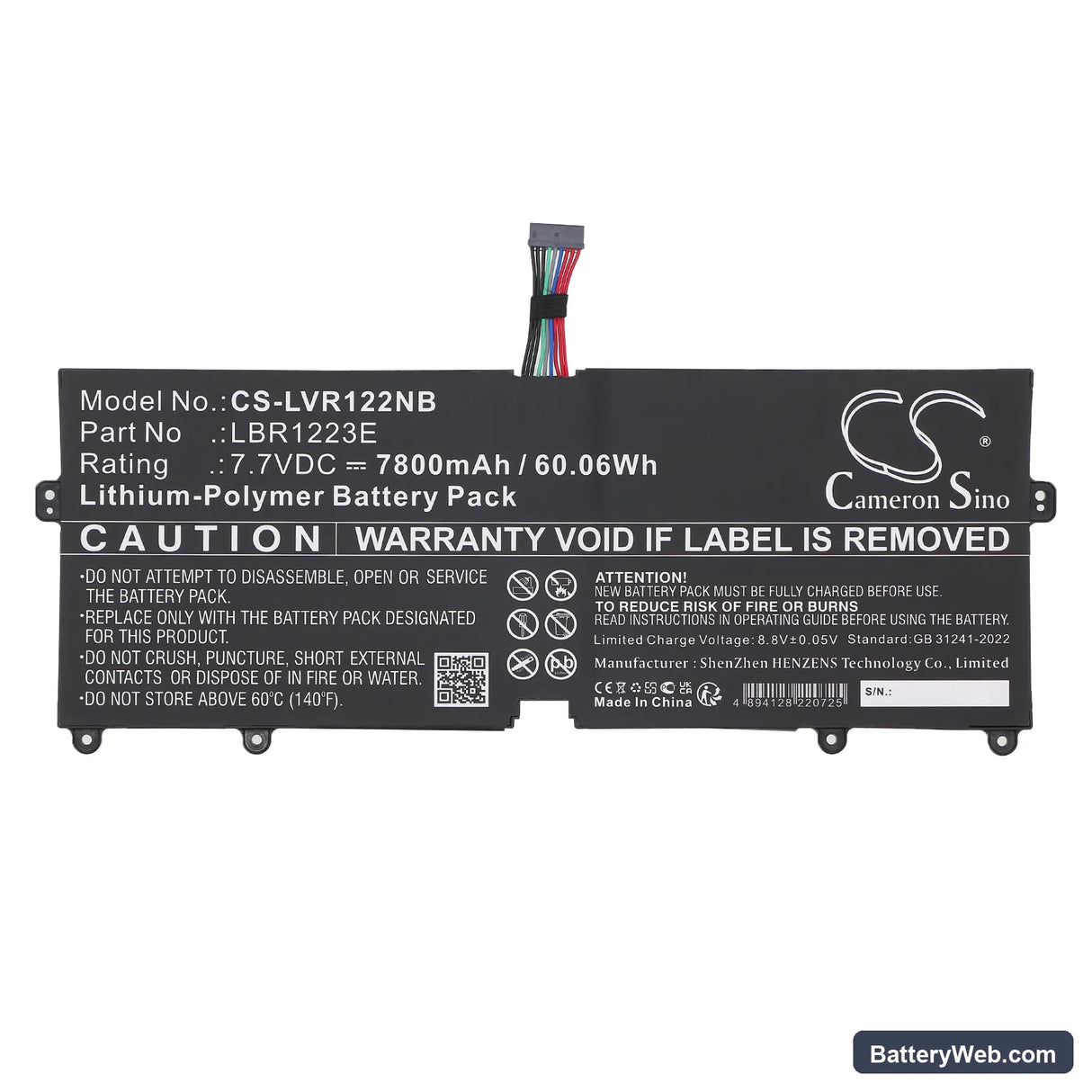 LG 14Z970 Replacement Battery, 7.7V, 7800mAh, Li-Polymer 3
