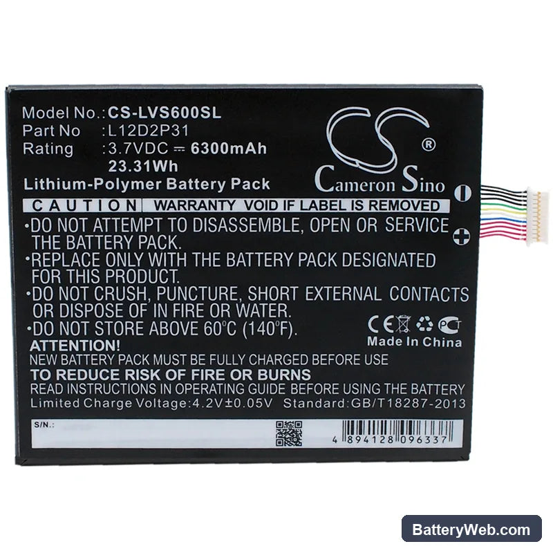 Lenovo IdeaPad S2110A Replacement Battery, 3.7V, 6300mAh, Li-Polymer 5
