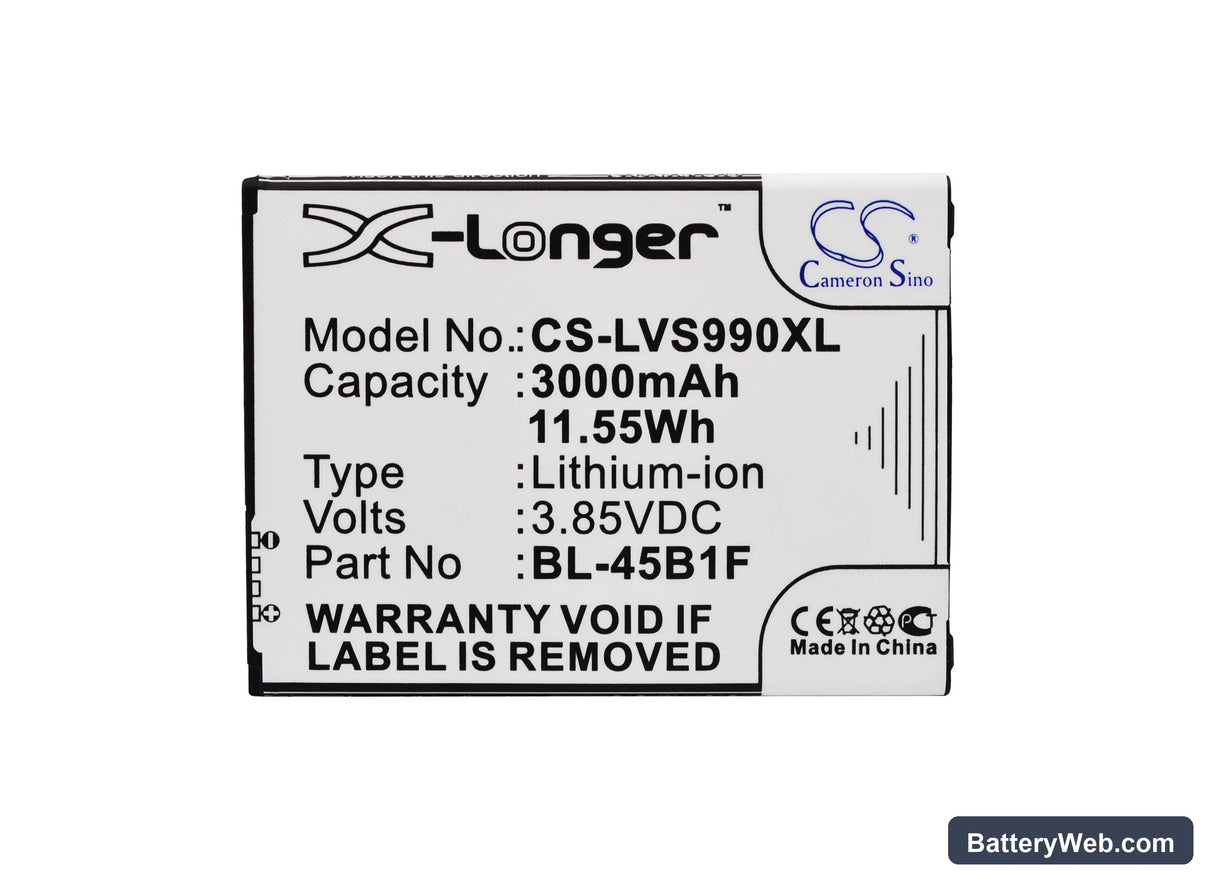 LG V10 Replacement Battery, 3.85V, 3000mAh, Li-ion 5