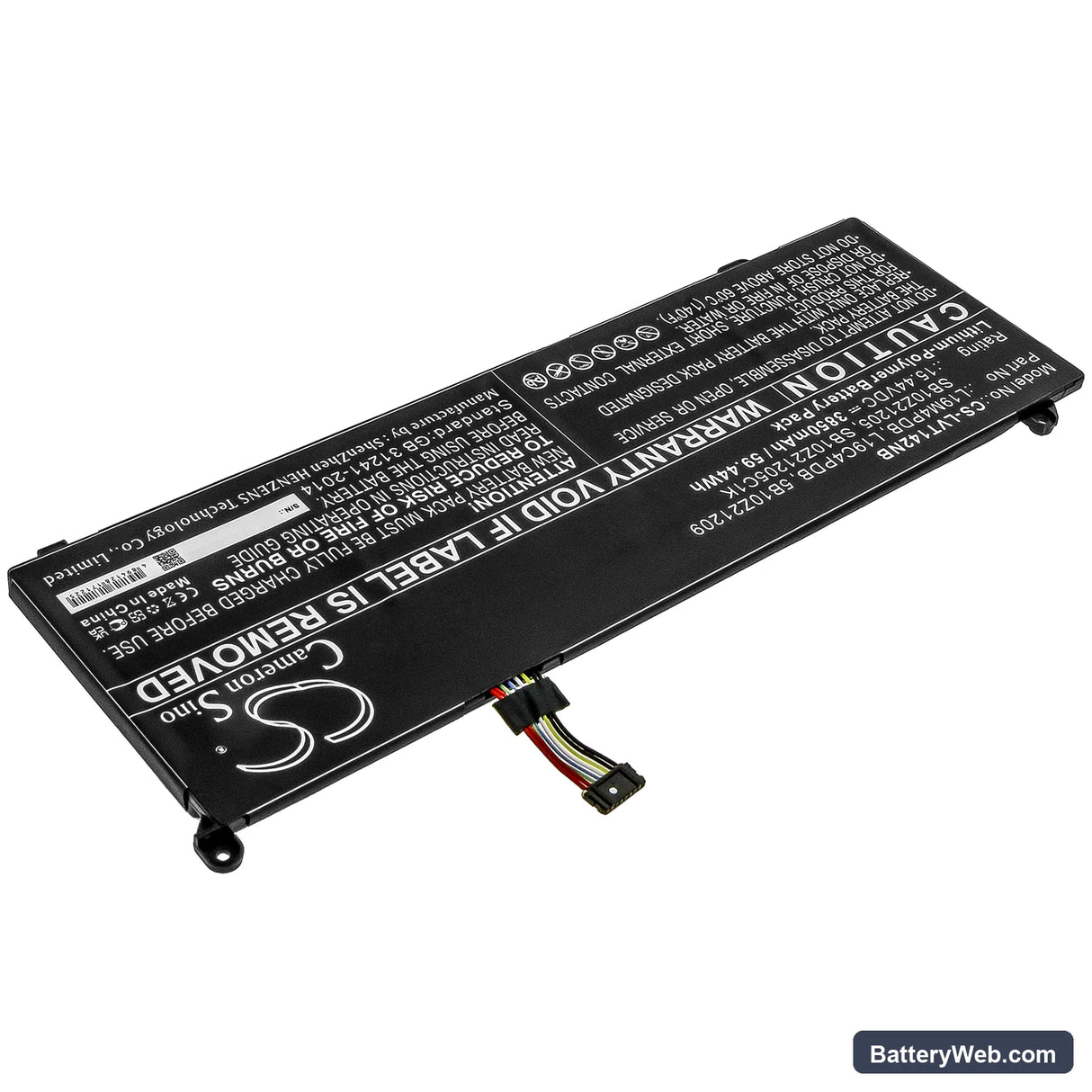 Lenovo ThinkBook 14s Yoga ITL-20WE000YAU Replacement Battery, 15.44V, 3850mAh, Li-Polymer 2