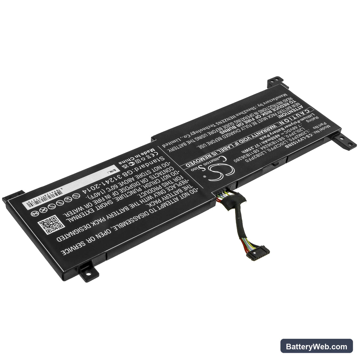 Lenovo IdeaPad 3 14ALC6 Replacement Battery, 7.68V, 4850mAh, Li-Polymer 2
