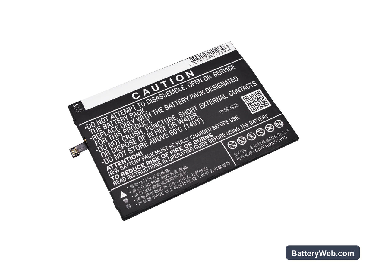 Lenovo Vibe X3 Lite Replacement Battery, 3.8V, 3200mAh, Li-Polymer 3