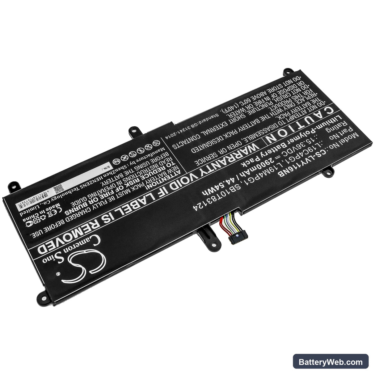 Lenovo 11e Yoga Gen 6 20SES00100 Replacement Battery, 15.36V, 2900mAh, Li-Polymer 2