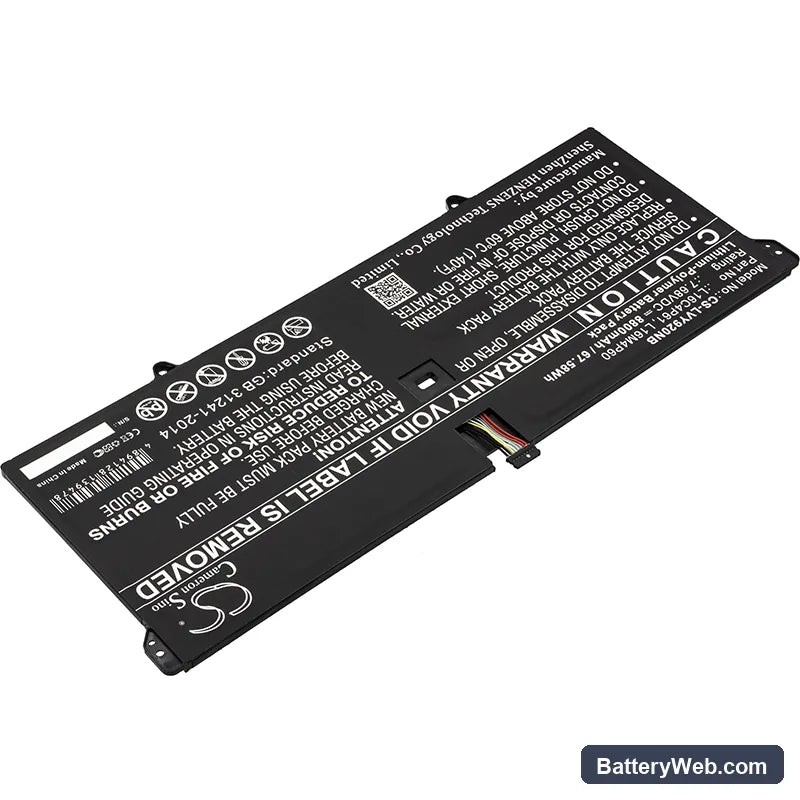 Lenovo Yoga 920 Replacement Battery, 7.68V, 8800mAh, Li-Polymer 2