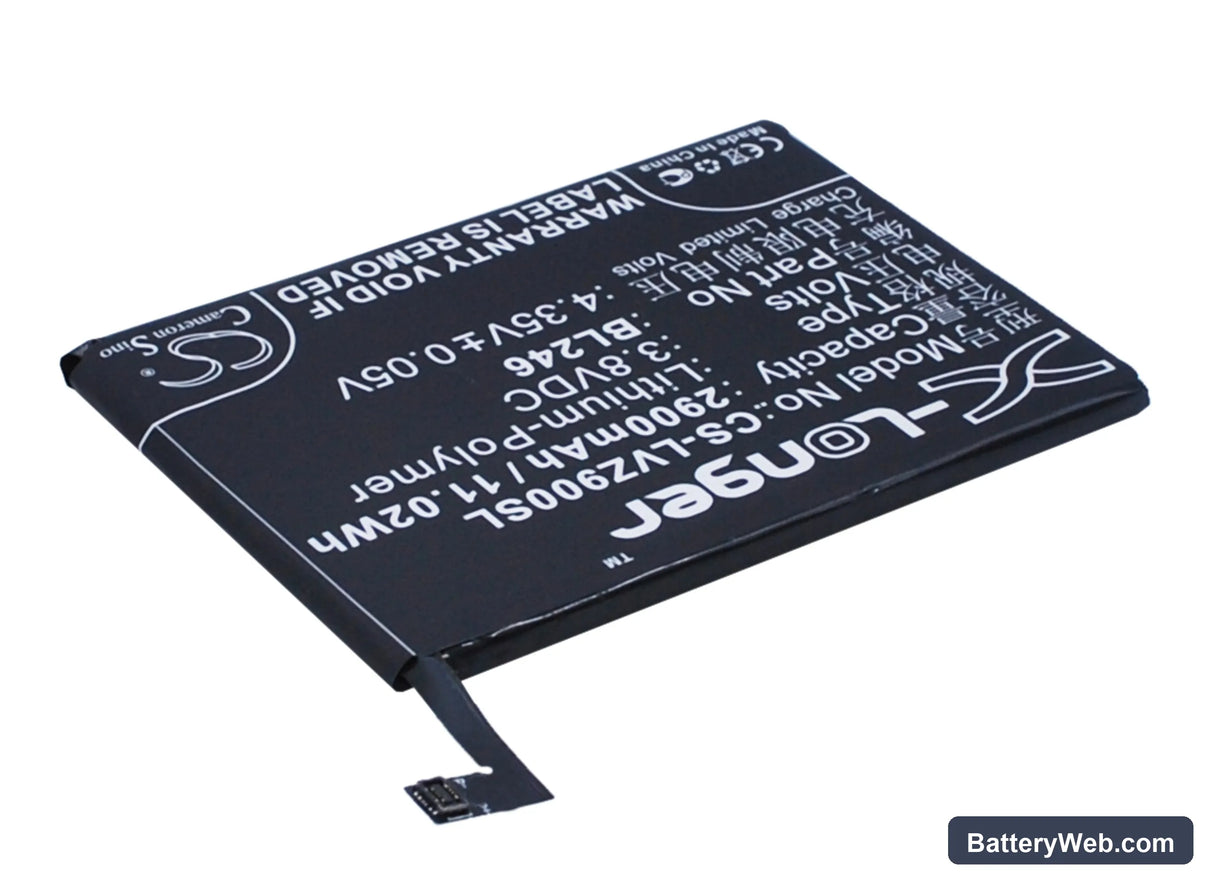 Lenovo Vibe Shot Replacement Battery, 3.8V, 2900mAh, Li-Polymer 2