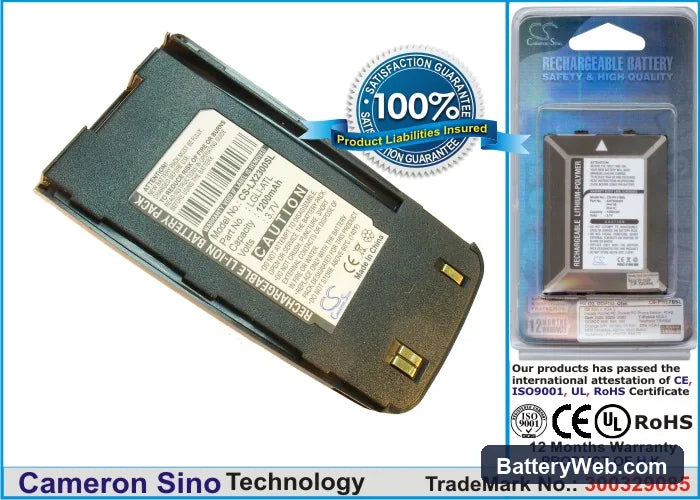 LG 320 Replacement Battery, 3.7V, 1200mAh, Li-ion 1
