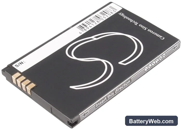 LG LX370 Replacement Battery, 3.7V, 650mAh, Li-ion 4