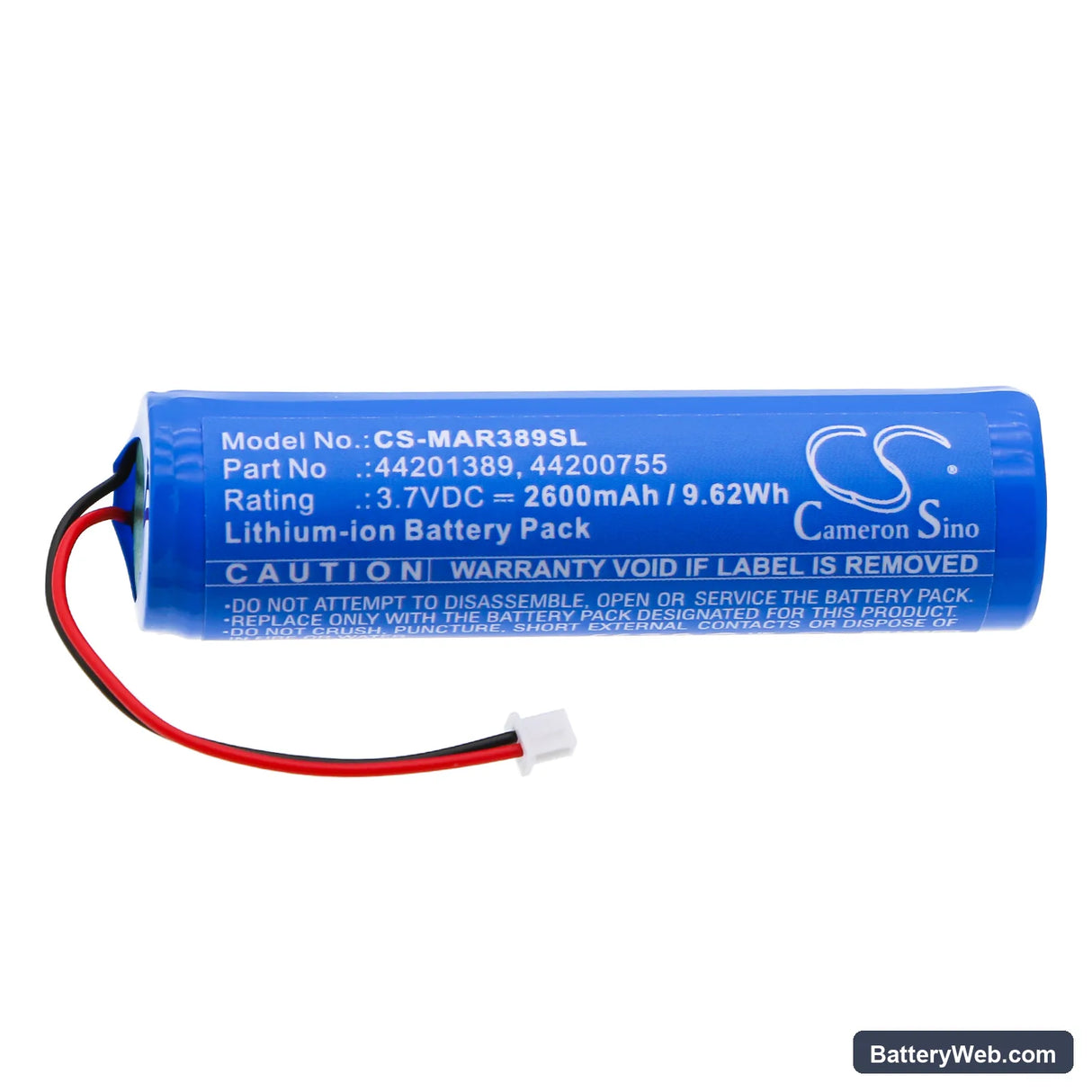MARES ICON HD Replacement Battery, 3.7V, 2600mAh, Li-ion 3