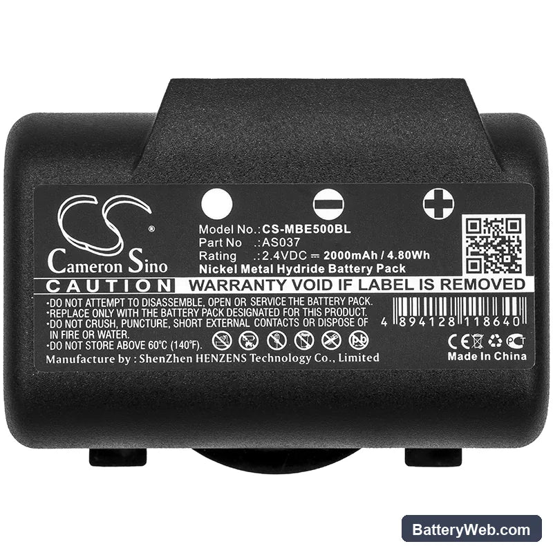 IMET BE5000 Replacement Battery, 2.4V, 2000mAh, Ni-MH 3