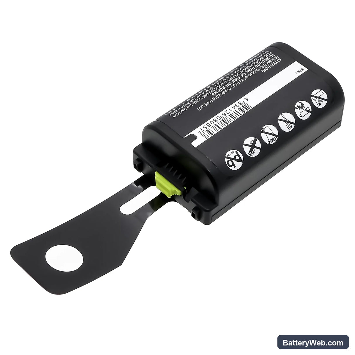 Zebra Replacement Battery, 3.7V, 4400mAh, Li-ion 3