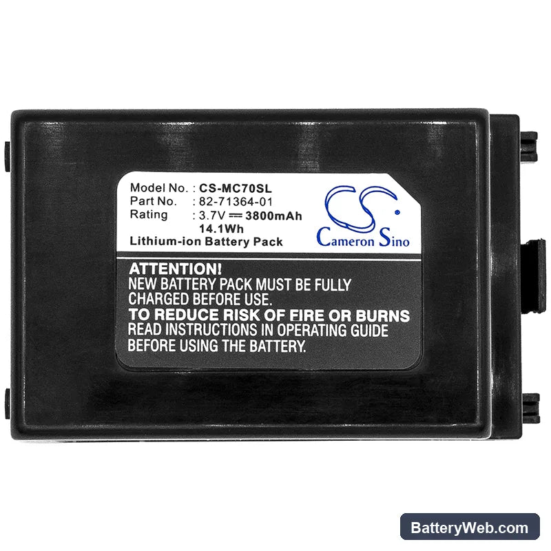 Symbol Replacement Battery, 3.7V, 3800mAh, Li-ion 5