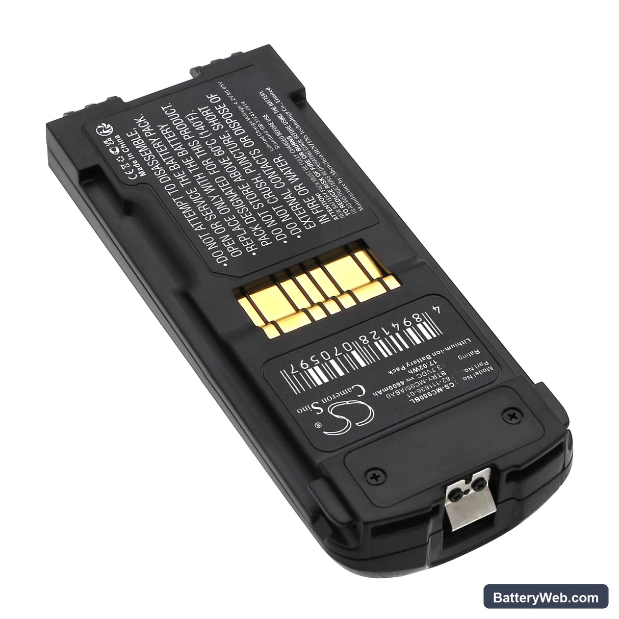 Symbol MC9500 Replacement Battery, 3.7V, 4600mAh, Li-ion 2
