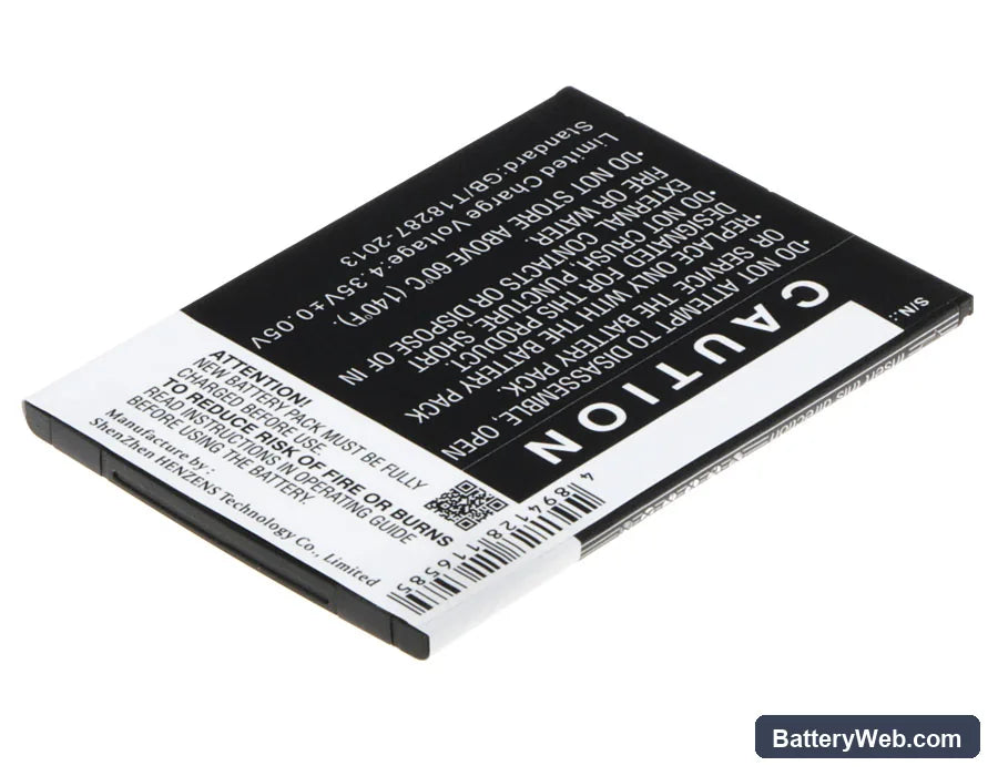 Mobistel Cynus F9 Replacement Battery, 3.8V, 2000mAh, Li-Polymer 3
