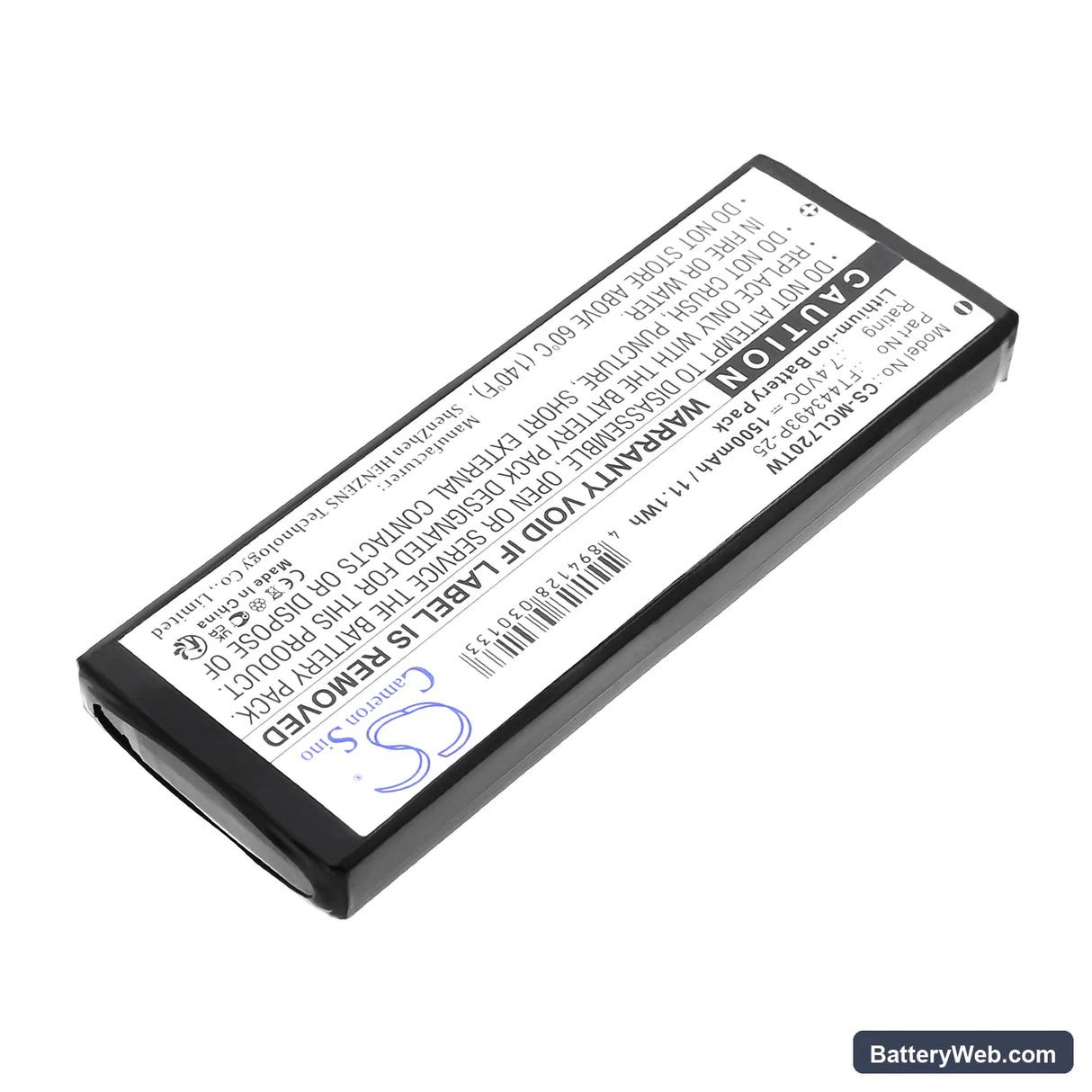 Cobra LI7000 Replacement Battery, 7.4V, 1500mAh, Li-ion 2