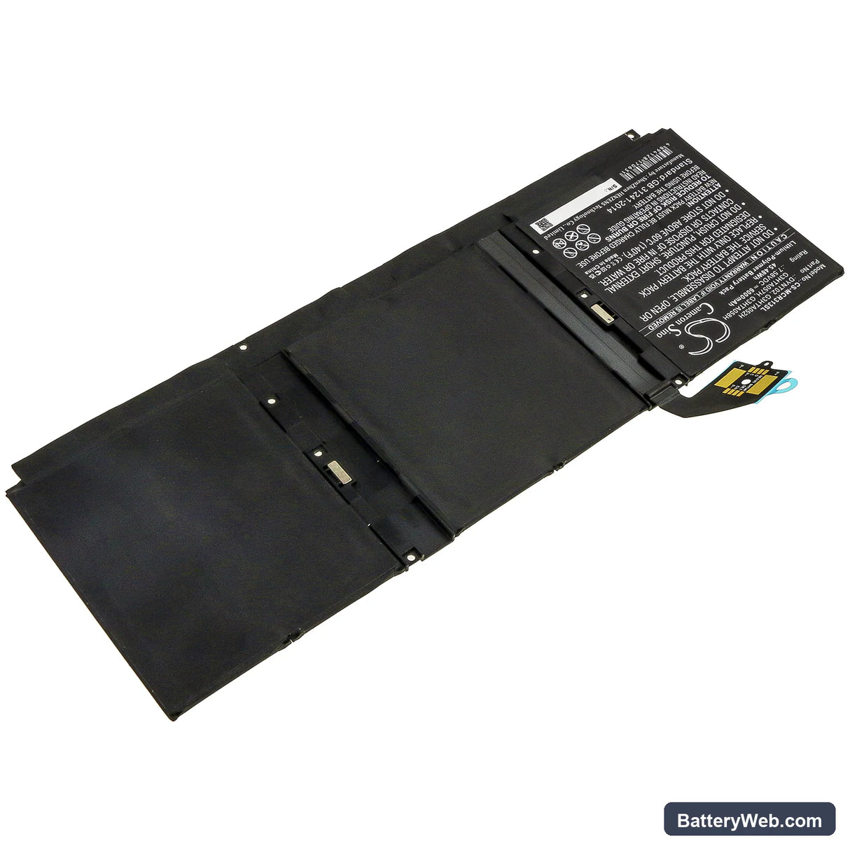 Microsoft Surface Book 3 13 Core i5-1035G7 Replacement Battery, 7.58V, 6000mAh, Li-Polymer 2