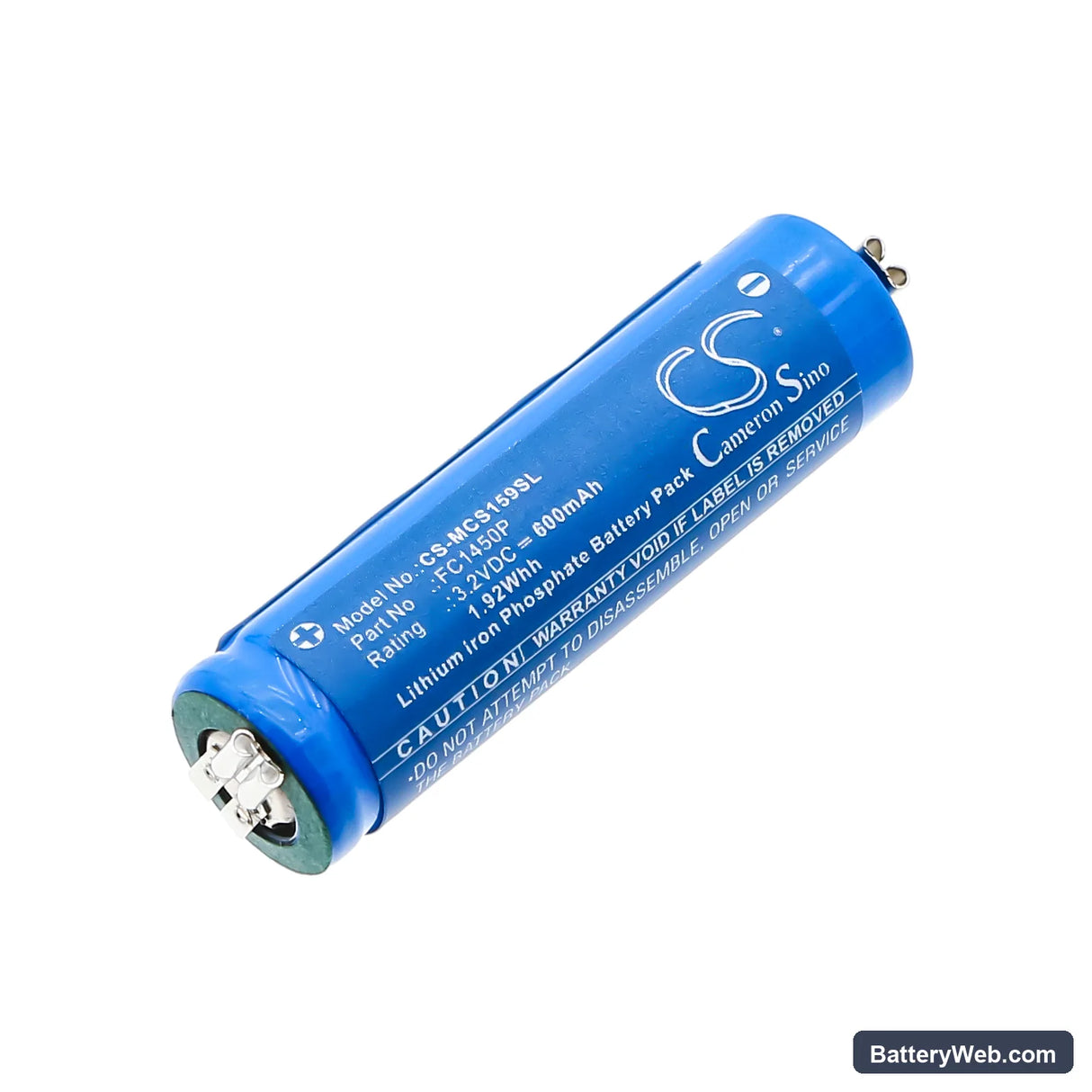 Moser ChromStyle 1584 Li pro mini Replacement Battery, 3.2V, 600mAh, LiFePO4 1