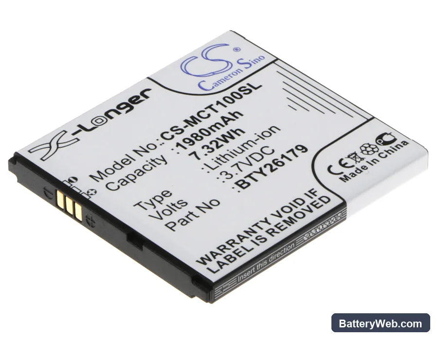 Mobistel Cynus T1 Replacement Battery, 3.7V, 1980mAh, Li-ion 1
