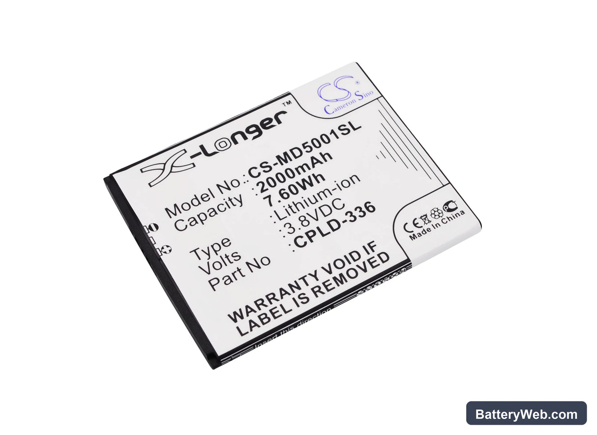 Medion Life P5001 Replacement Battery, 3.8V, 2000mAh, Li-Polymer 1