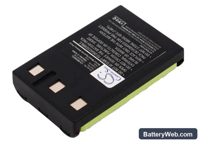 TCM 68143 Replacement Battery, 3.6V, 700mAh, Ni-MH 1