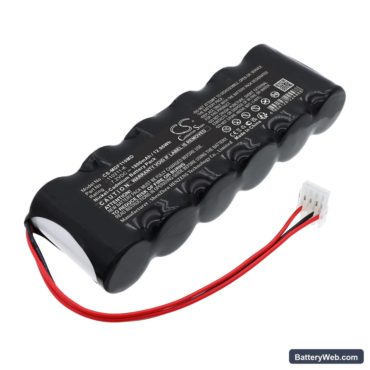 Medfusion Infusor 2001 Replacement Battery, 7.2V, 1800mAh, Ni-CD 1