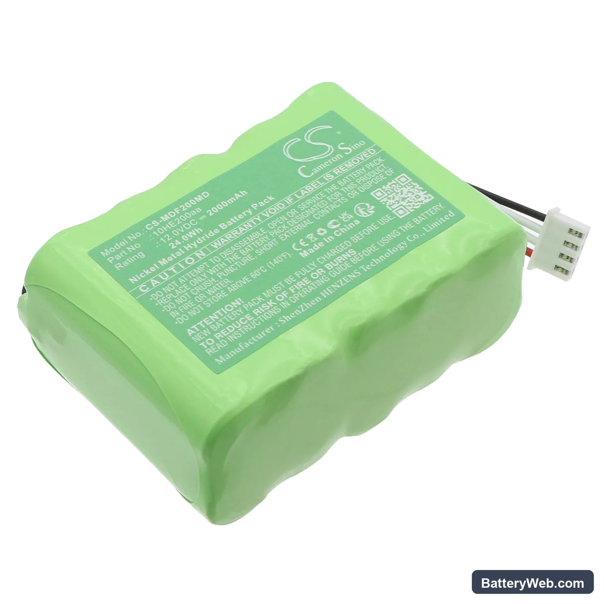 Medifosion DAIWHA DI-2000 Replacement Battery, 12V, 2000mAh, Ni-MH 1