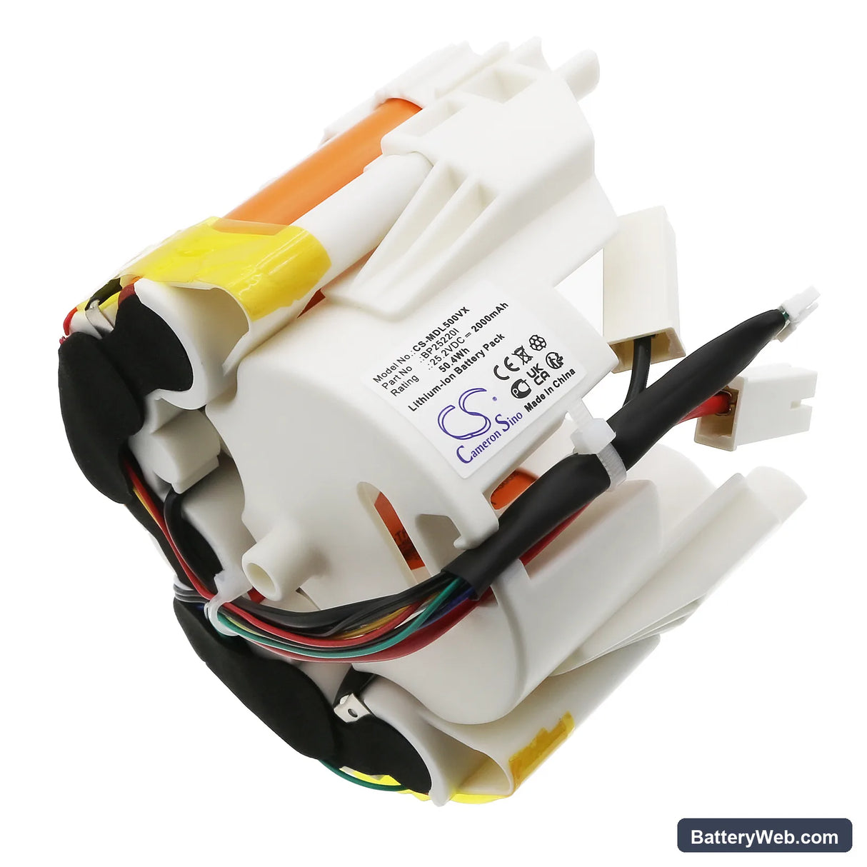Midea Q5 Replacement Battery, 25.2V, 2000mAh, Li-ion 1