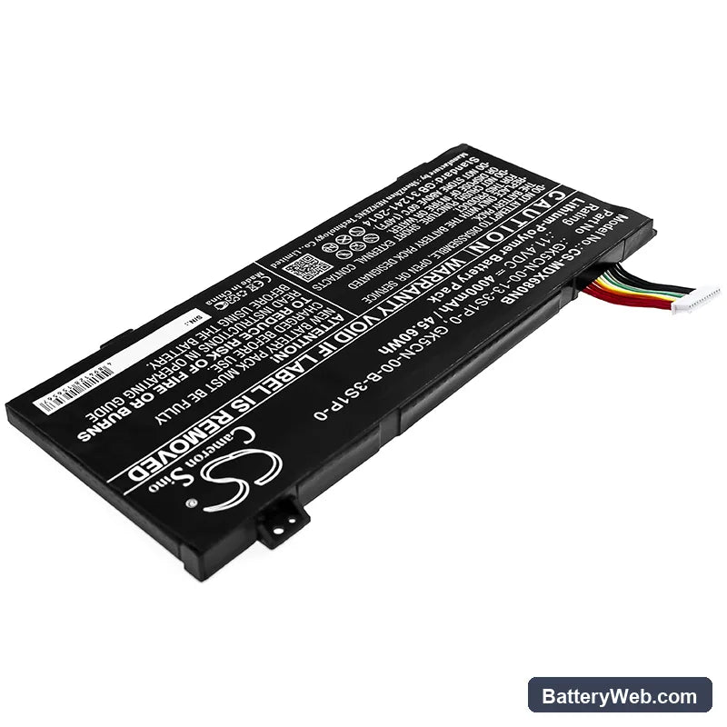 Machenike F117-B6 Replacement Battery, 11.4V, 4000mAh, Li-Polymer 2