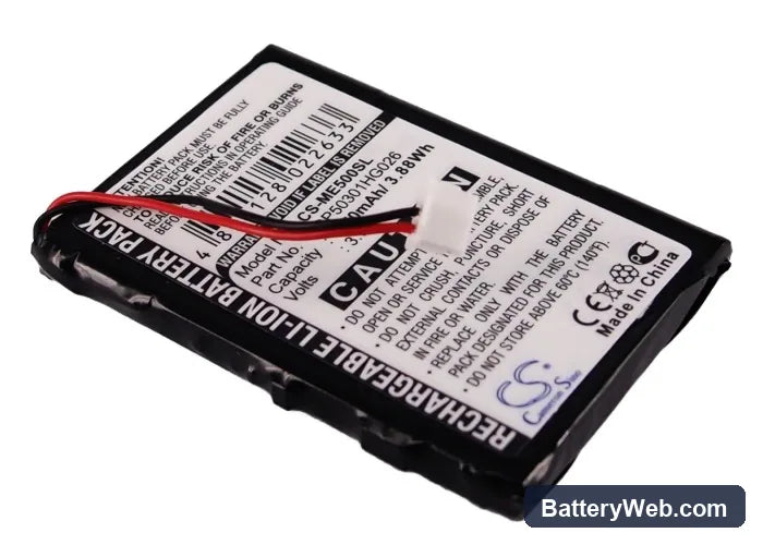 SkyGolf SG1 Replacement Battery, 3.7V, 1050mAh, Li-ion 1