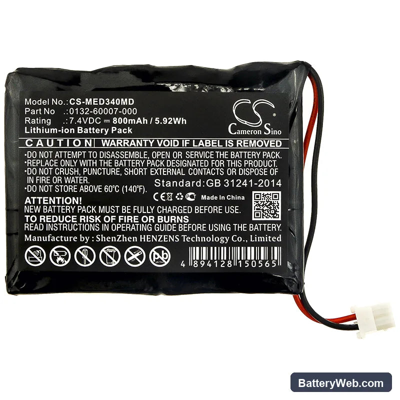 Mediaid 34 Pulse Replacement Battery, 7.4V, 800mAh, Li-ion 3