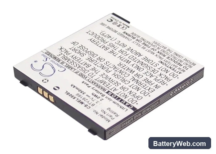 Emporia EL550 Replacement Battery, 3.7V, 550mAh, Li-ion 4