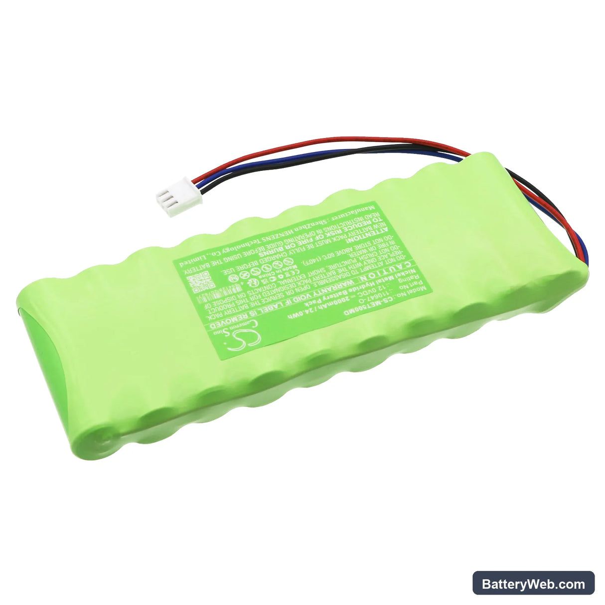 Medical Econet Monitor Compact Type 5O Replacement Battery, 12V, 2000mAh, Ni-MH 2