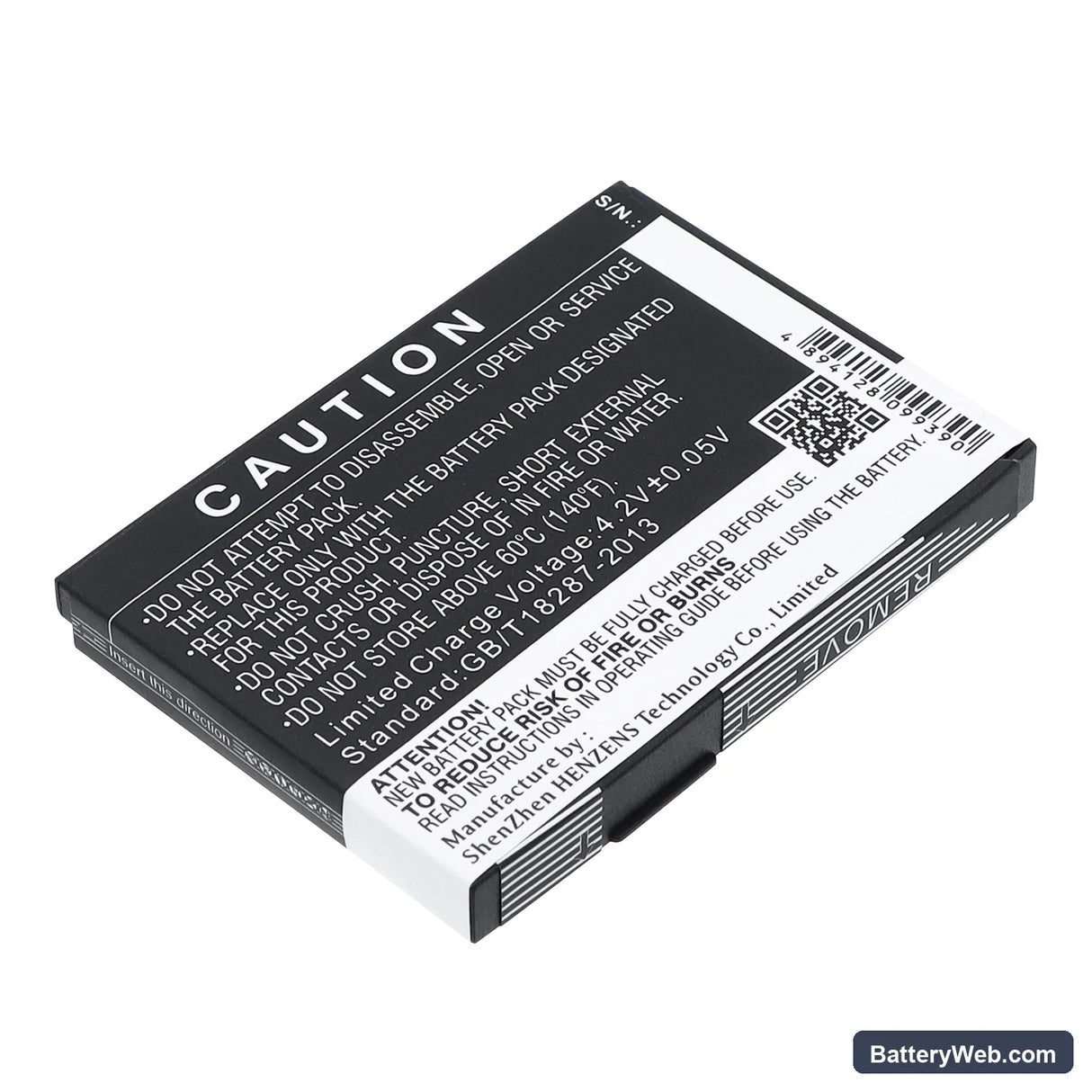 Novatel Wireless MiFi2200 Replacement Battery, 3.7V, 1250mAh, Li-ion 4