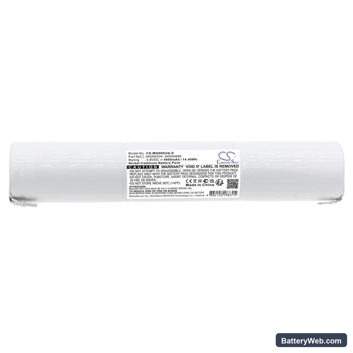 Schneider TD110333 Replacement Battery, 3.6V, 4000mAh, Ni-CD 3